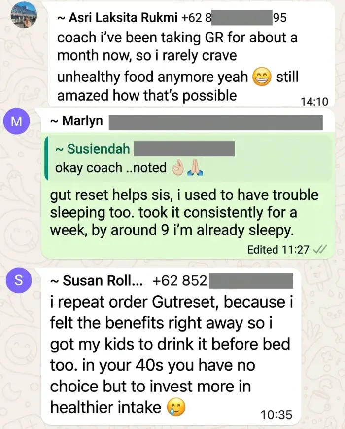 GutReset customer testimonial