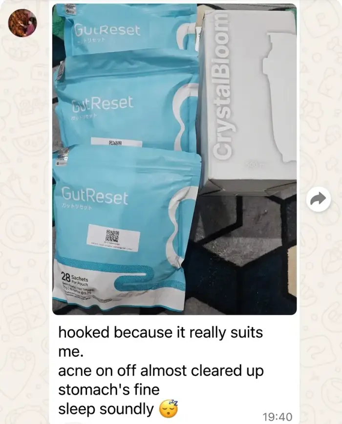 GutReset customer testimonial