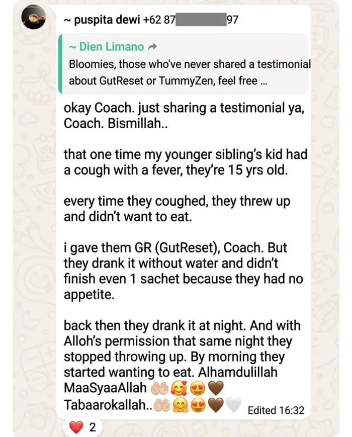 GutReset customer testimonial