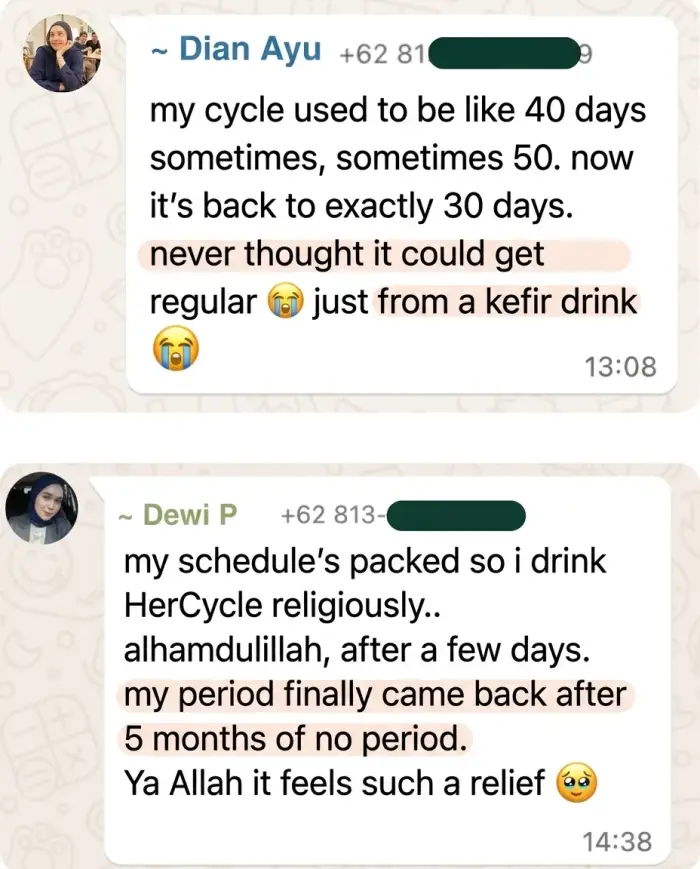 HerCycle customer testimonial 1