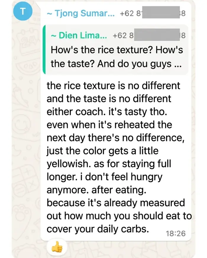 Ricelim customer testimonial 2