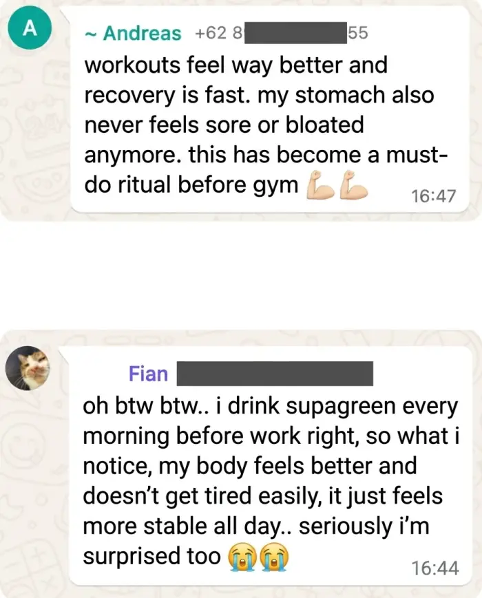 Supagreen customer testimonial 3