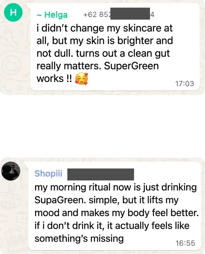 Supagreen customer testimonial 5