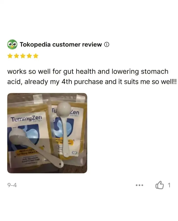 TummyZen customer review 1