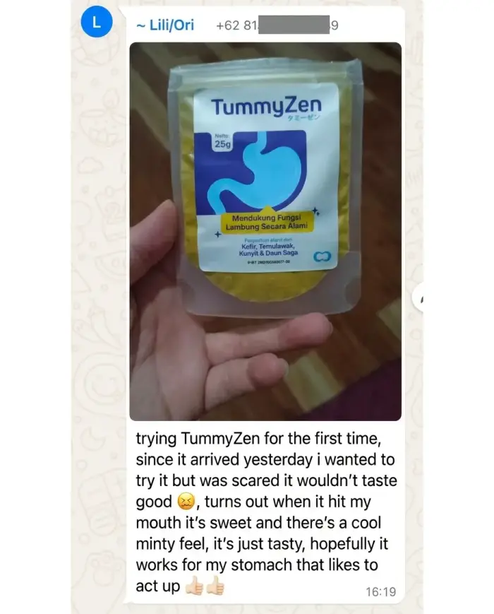 TummyZen customer review 4