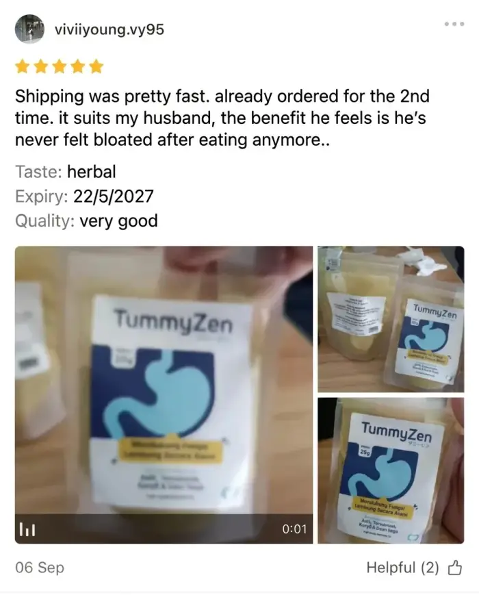 TummyZen customer review 10